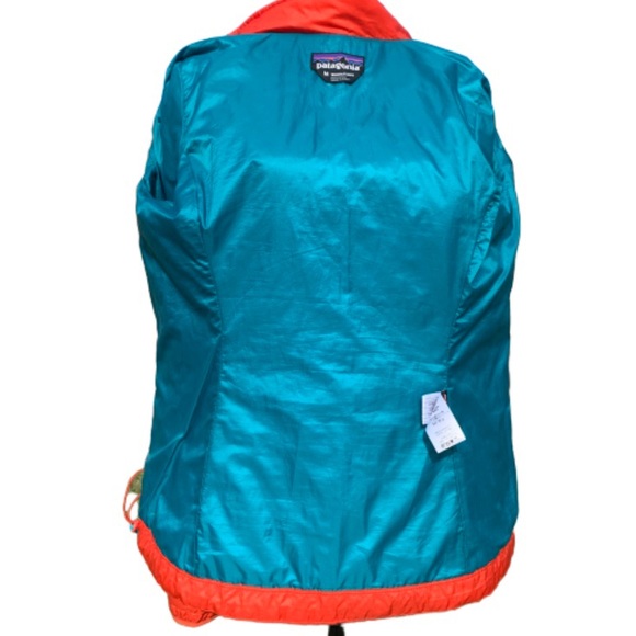 Patagonia Nano Puff Jacket orange with teal lining - Picture 3 of 8
